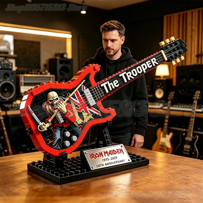 Brick Guitar Model Kit DIY Min - Novelty Gifts ulasan dan harga