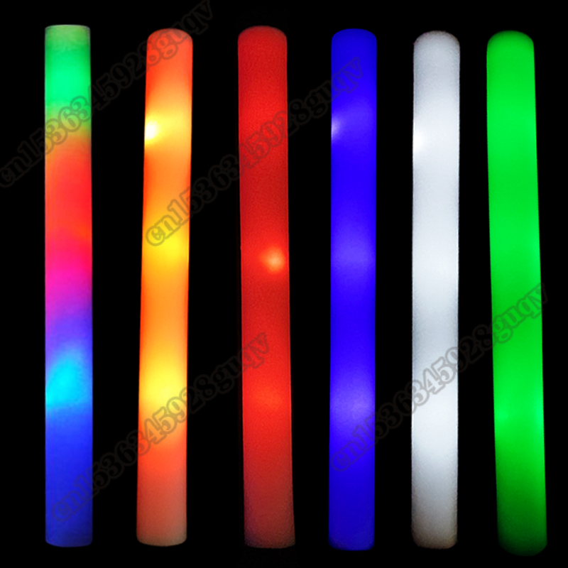 30/60pcs LED Glow Foam Stick F - Flashing Led Foam Sticks Party ulasan dan harga