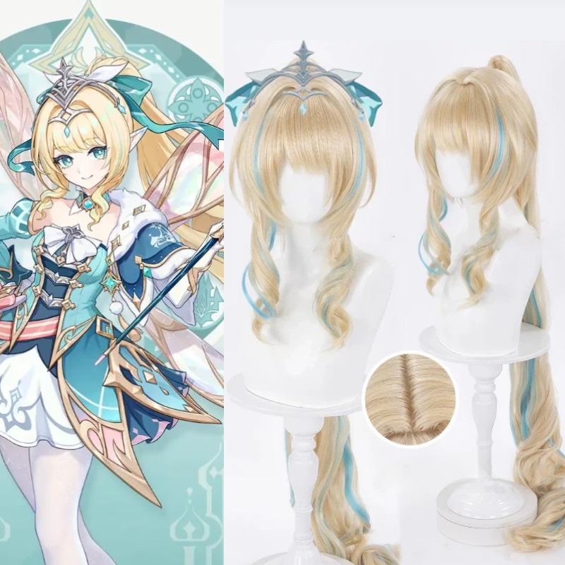 Game Genshin Impact Vesna Stri - Anime Cosplay Wig Heat Resistant ulasan dan harga