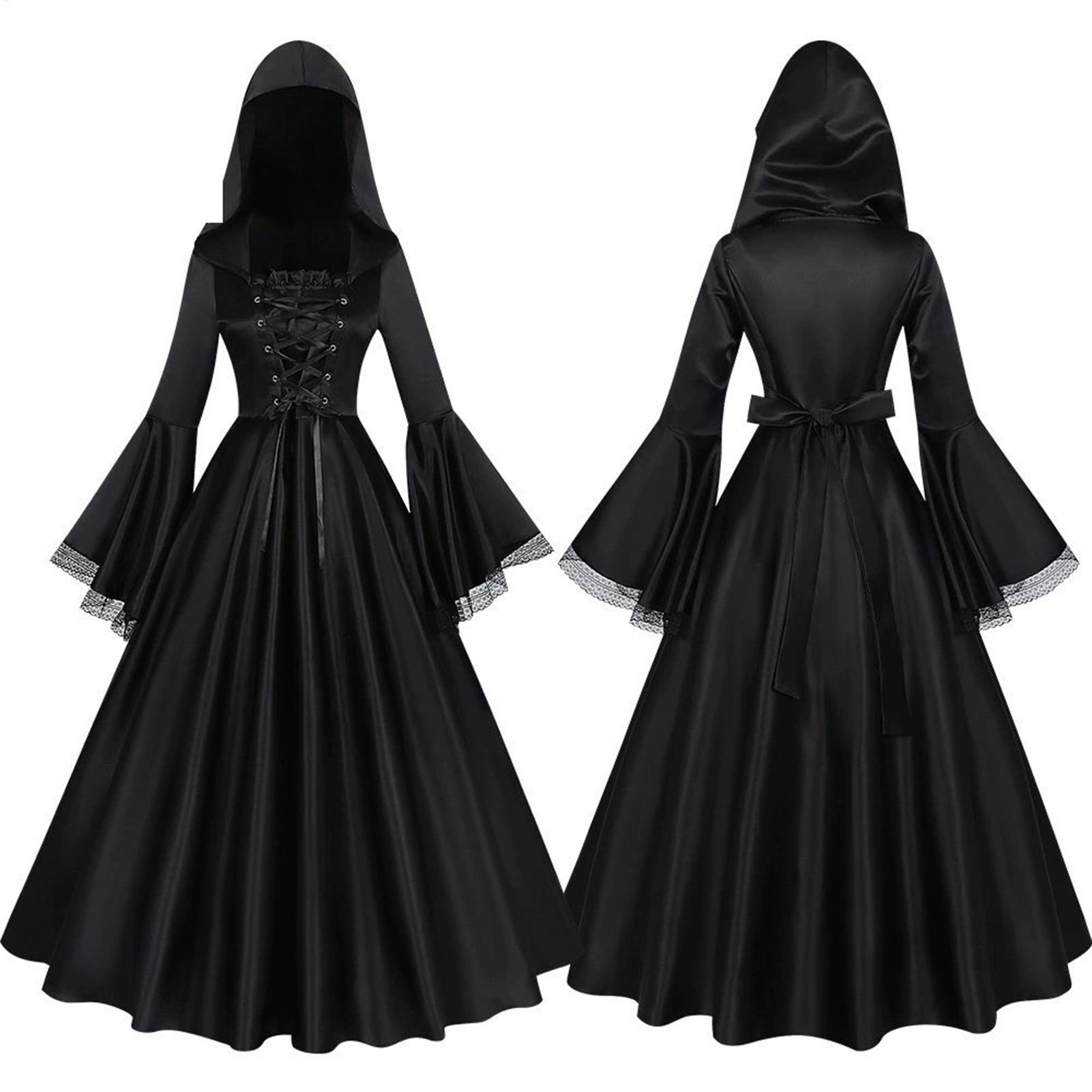 Halloween Witch Costume Mediev - Medieval Renaissance Dress Women ulasan dan harga