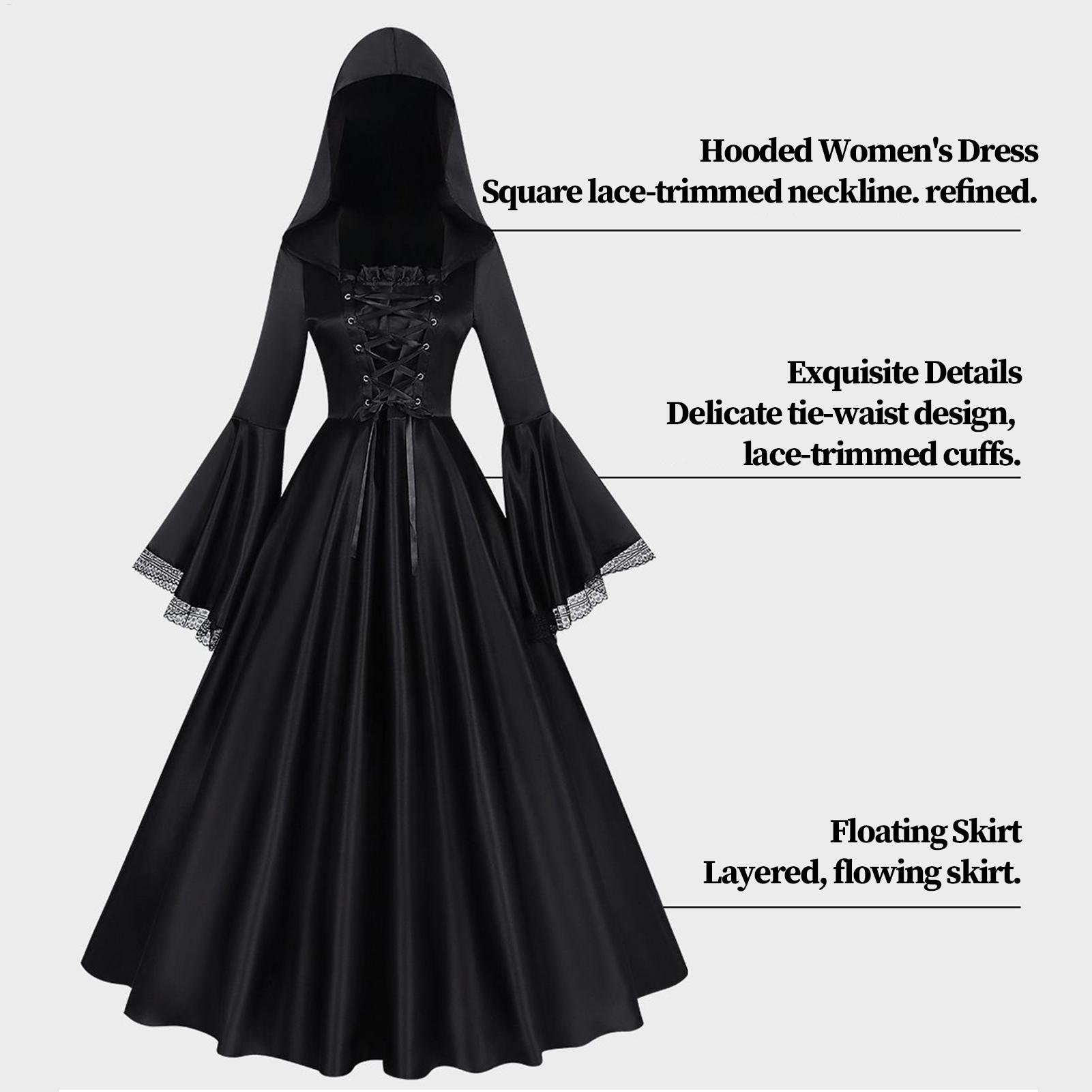 Halloween Witch Costume Mediev - Medieval Renaissance Dress Women ulasan dan harga