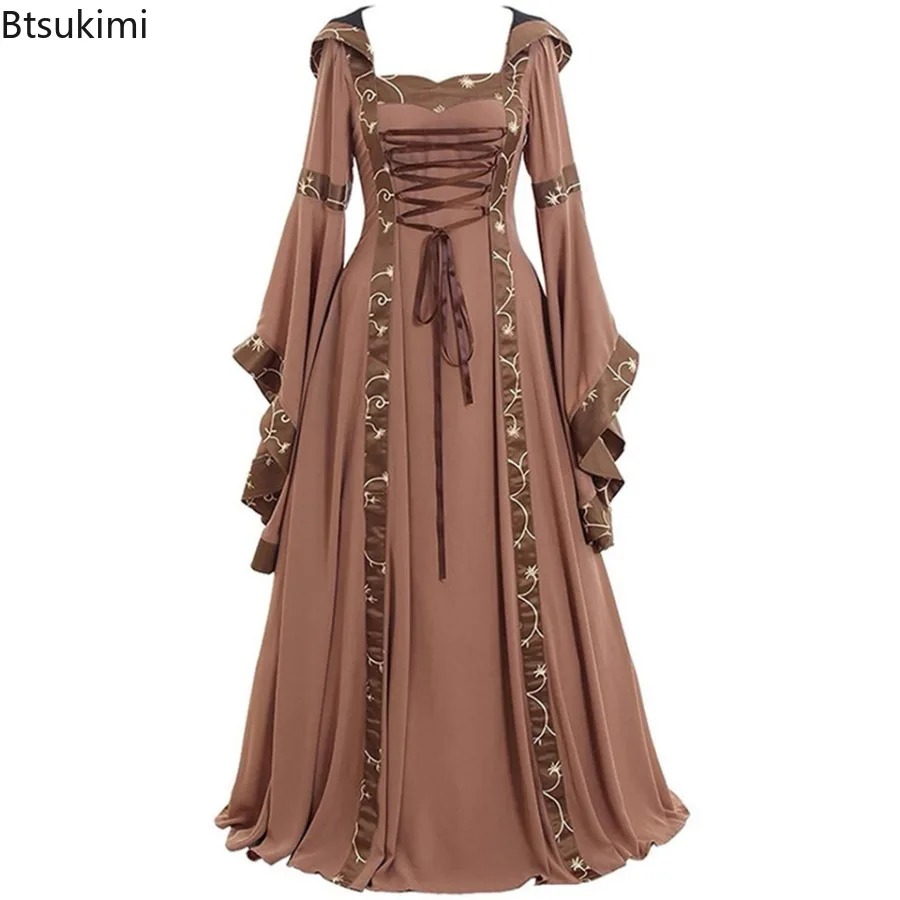 New Women's Medieval Gothic Ho - Medieval Renaissance Dress Women ulasan dan harga