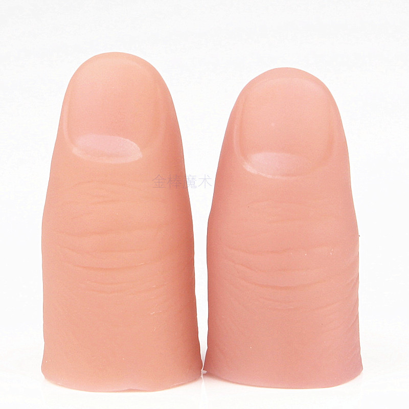 5pc Magic Fake Thumb Set Reali - Thumb Tip Magic Trick Set ulasan dan harga
