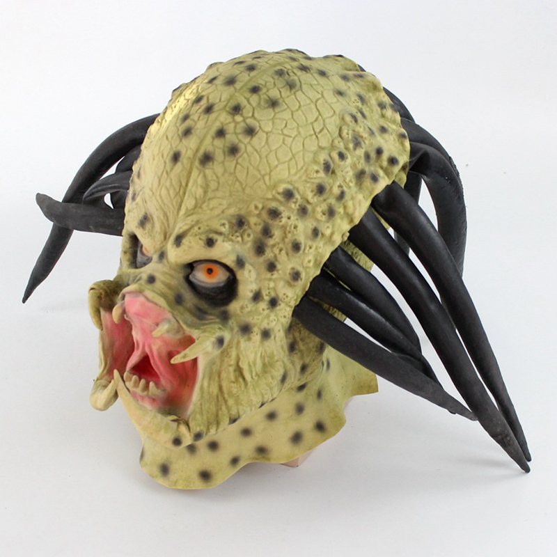 Latex Predator Head Mask Reali - Latex Alien Mask Realistic ulasan dan harga