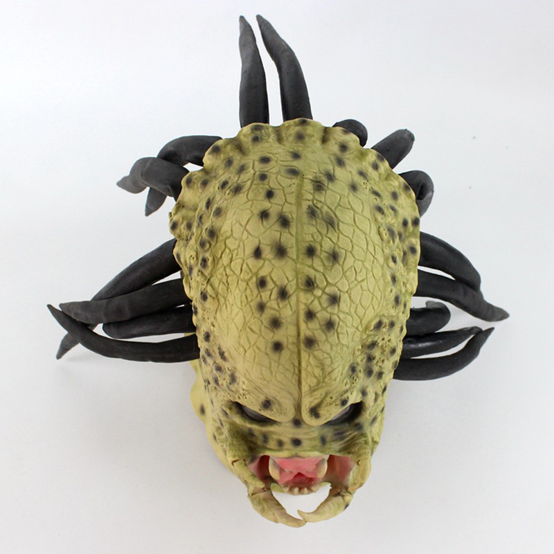 Latex Predator Head Mask Reali - Latex Alien Mask Realistic ulasan dan harga