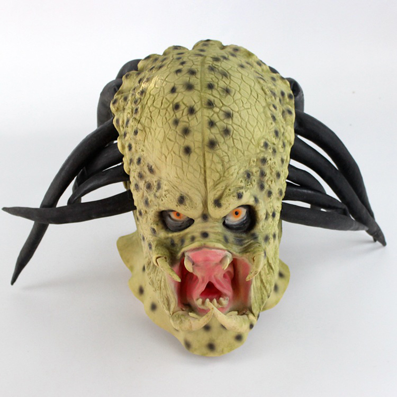 Realistic Predator Full Head M - Latex Alien Mask Realistic ulasan dan harga