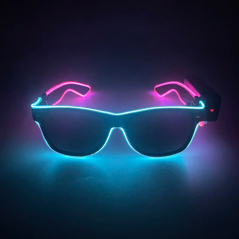 New Cool Wireless Glowing LED  - Glow In The Dark Party Glasses ulasan dan harga