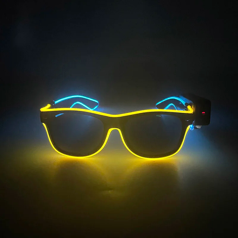 New Cool Wireless Glowing LED  - Glow In The Dark Party Glasses ulasan dan harga
