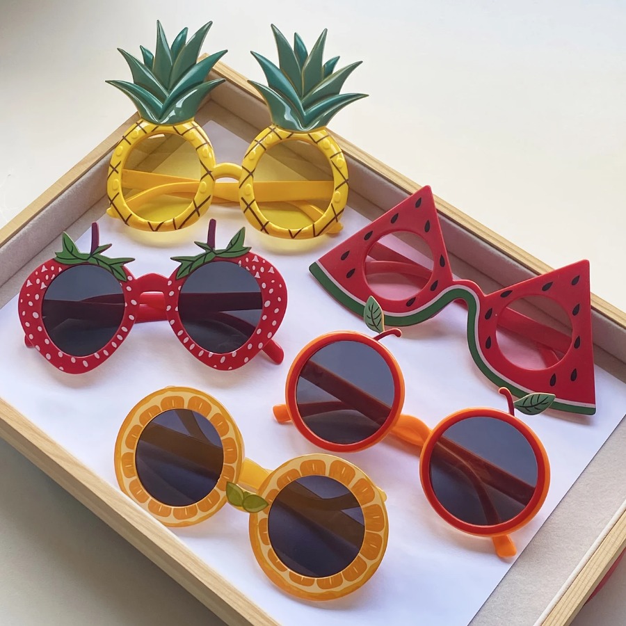 1-24PCS Fruit Eyeglasses Pinea - Glow In The Dark Party Glasses ulasan dan harga