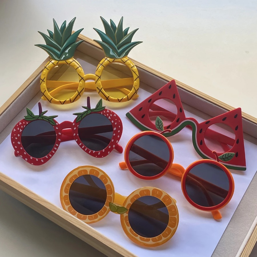 1-24PCS Fruit Eyeglasses Pinea - Glow In The Dark Party Glasses ulasan dan harga