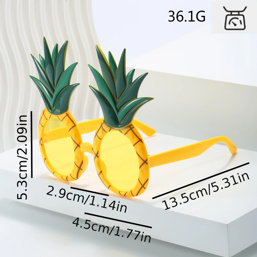 1-24PCS Fruit Eyeglasses Pinea - Glow In The Dark Party Glasses ulasan dan harga