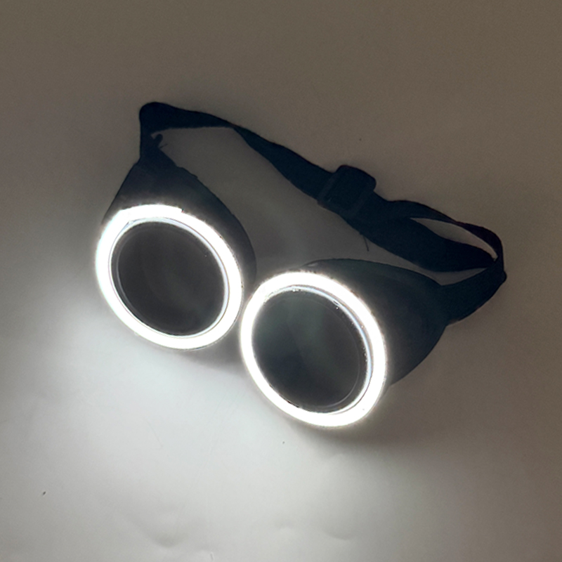 New arrive Round Shape LED Lum - Glow In The Dark Party Glasses ulasan dan harga