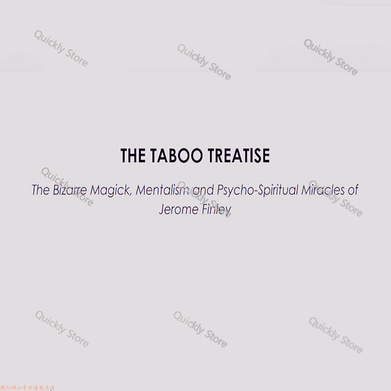 2025 Taboo Treatise by Jerome  - Magic Tricks ulasan dan harga