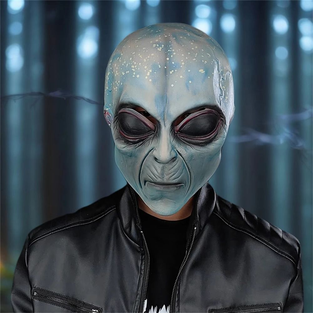 Latex Material Alien Mask Full - Latex Alien Mask Realistic ulasan dan harga