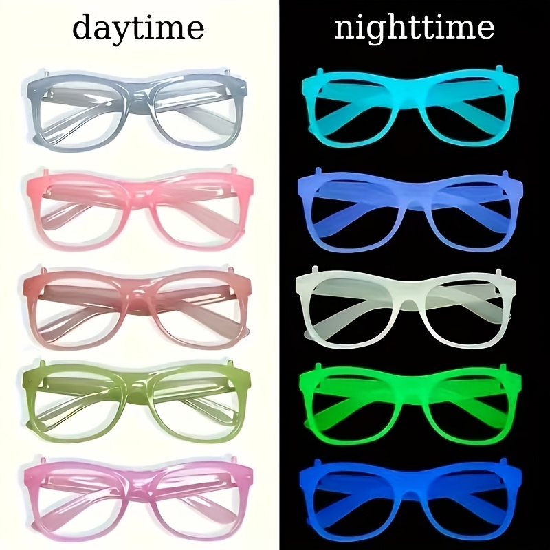 5/12 Pairs of Randomly Colored - Glow In The Dark Party Glasses ulasan dan harga