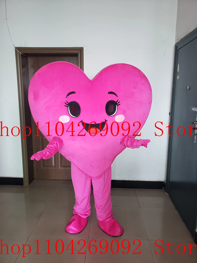 Lovely Pink Heart Mascot Costu - Costumes ulasan dan harga