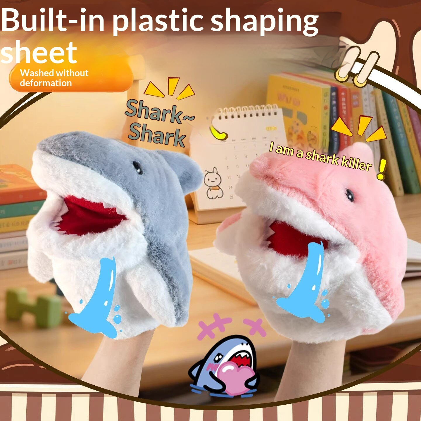 Shark Hand Puppet Plush Shark  - Prank Toys ulasan dan harga