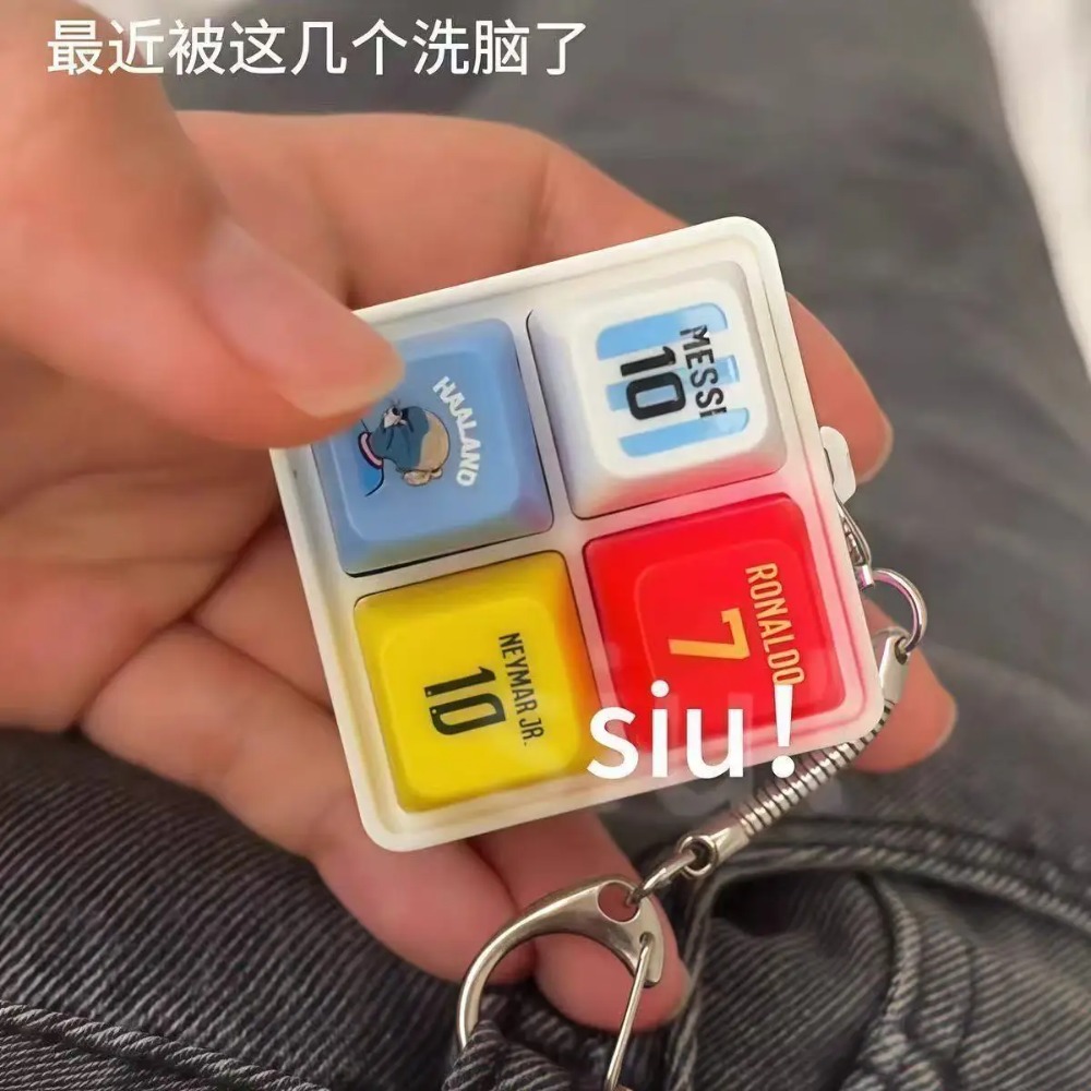 Haaland Fun Button Keychain So - Prank Toys ulasan dan harga