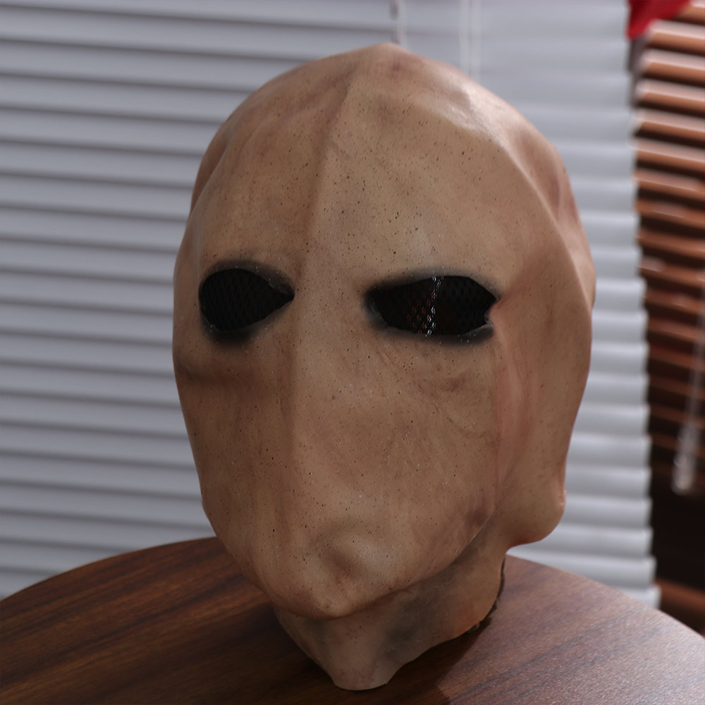Faceless Man Halloween Slender - Latex Alien Mask Realistic ulasan dan harga