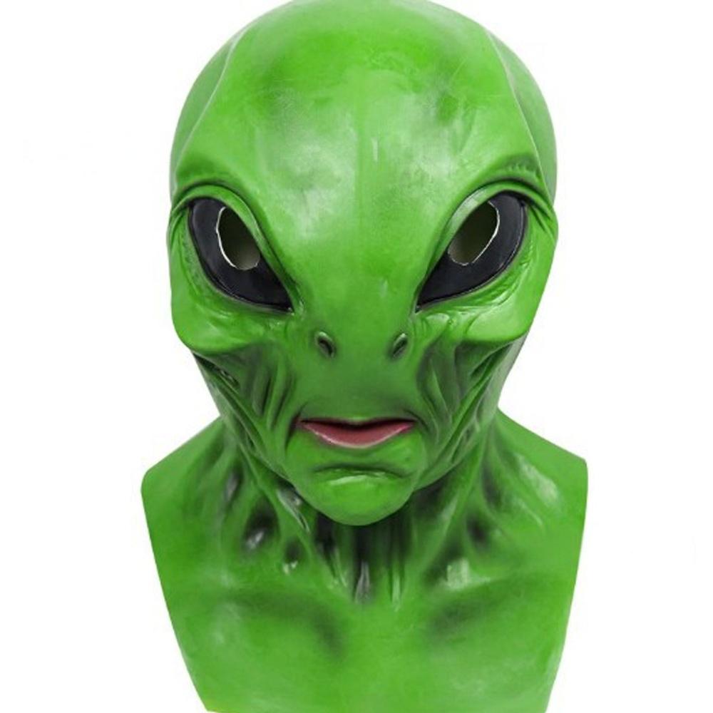 Halloween Alien Mask Realistic - Latex Alien Mask Realistic ulasan dan harga