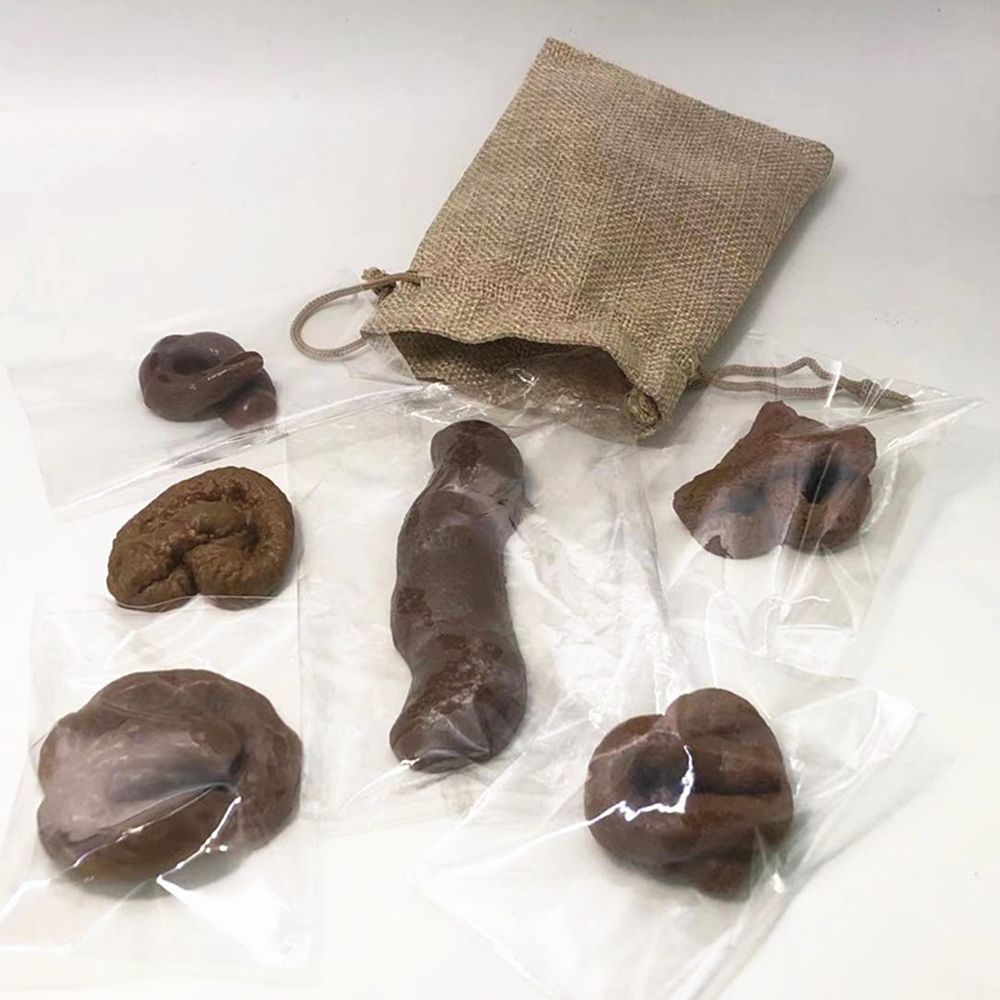6Pcs Joke Tricky  Antistress G - Fake Poop Gag Gift ulasan dan harga