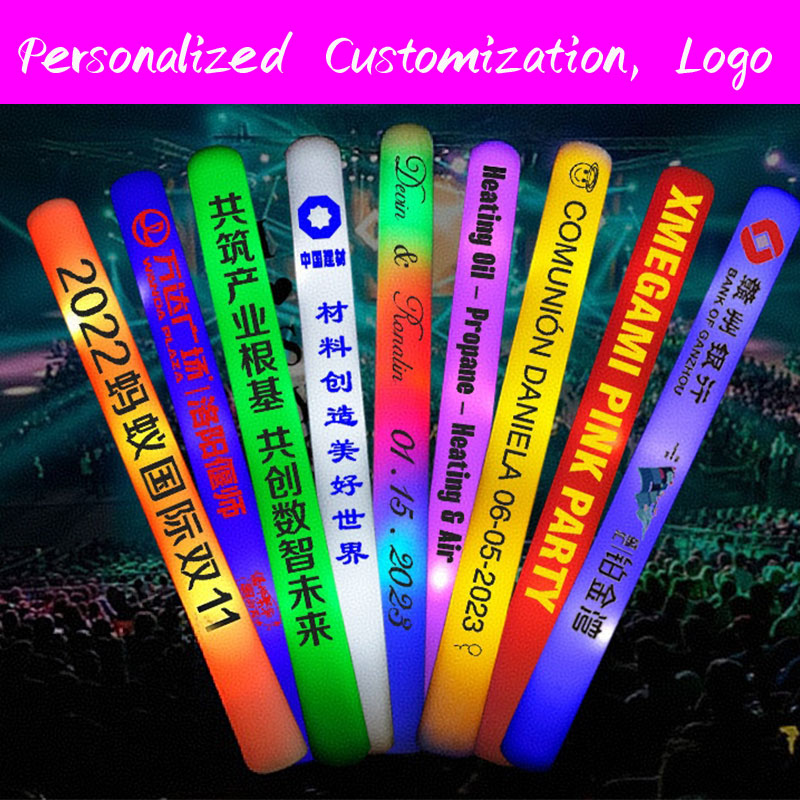 30 LED luminous foam sticks pe - Flashing Led Foam Sticks Party ulasan dan harga