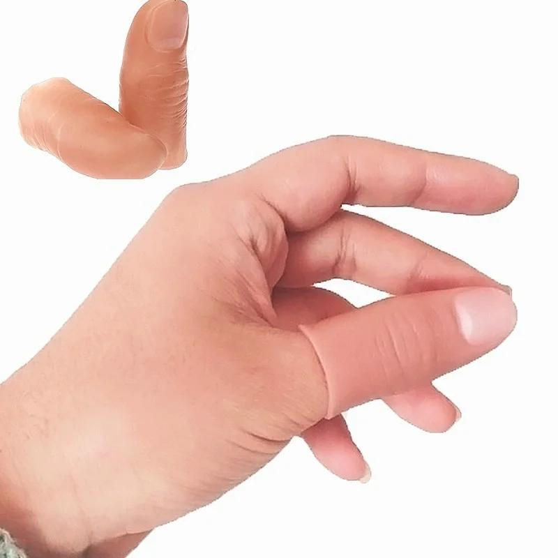 5Pcs/Set Fakes Soft Thumb Tip  - Thumb Tip Magic Trick Set ulasan dan harga