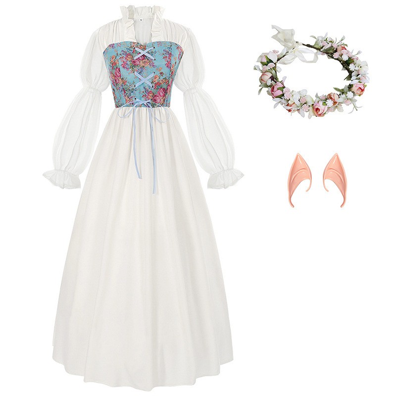 Renaissance Style Corset Waist - Medieval Renaissance Dress Women ulasan dan harga