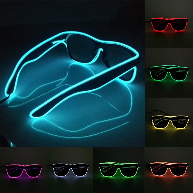 1PC Flashing EL Wire Led Glass - Glow In The Dark Party Glasses ulasan dan harga