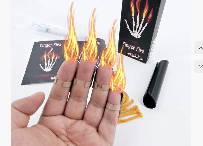 4Pcs/set Finger Fire Magic Tri - Thumb Tip Magic Trick Set ulasan dan harga