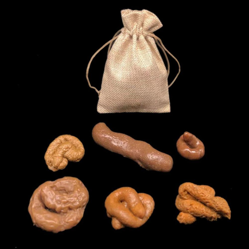 6Pcs Set April Fool's Day Fake - Fake Poop Gag Gift ulasan dan harga