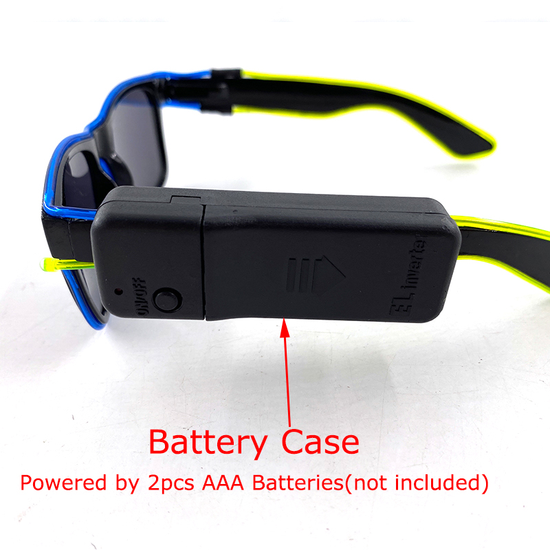 Wireless Cool LED Sunglasses f - Glow In The Dark Party Glasses ulasan dan harga