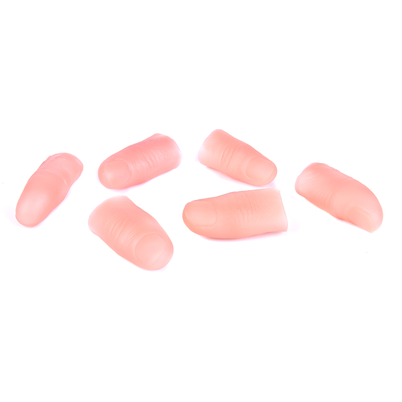 Latest3Pcs/set Fake Soft Thumb - Thumb Tip Magic Trick Set ulasan dan harga