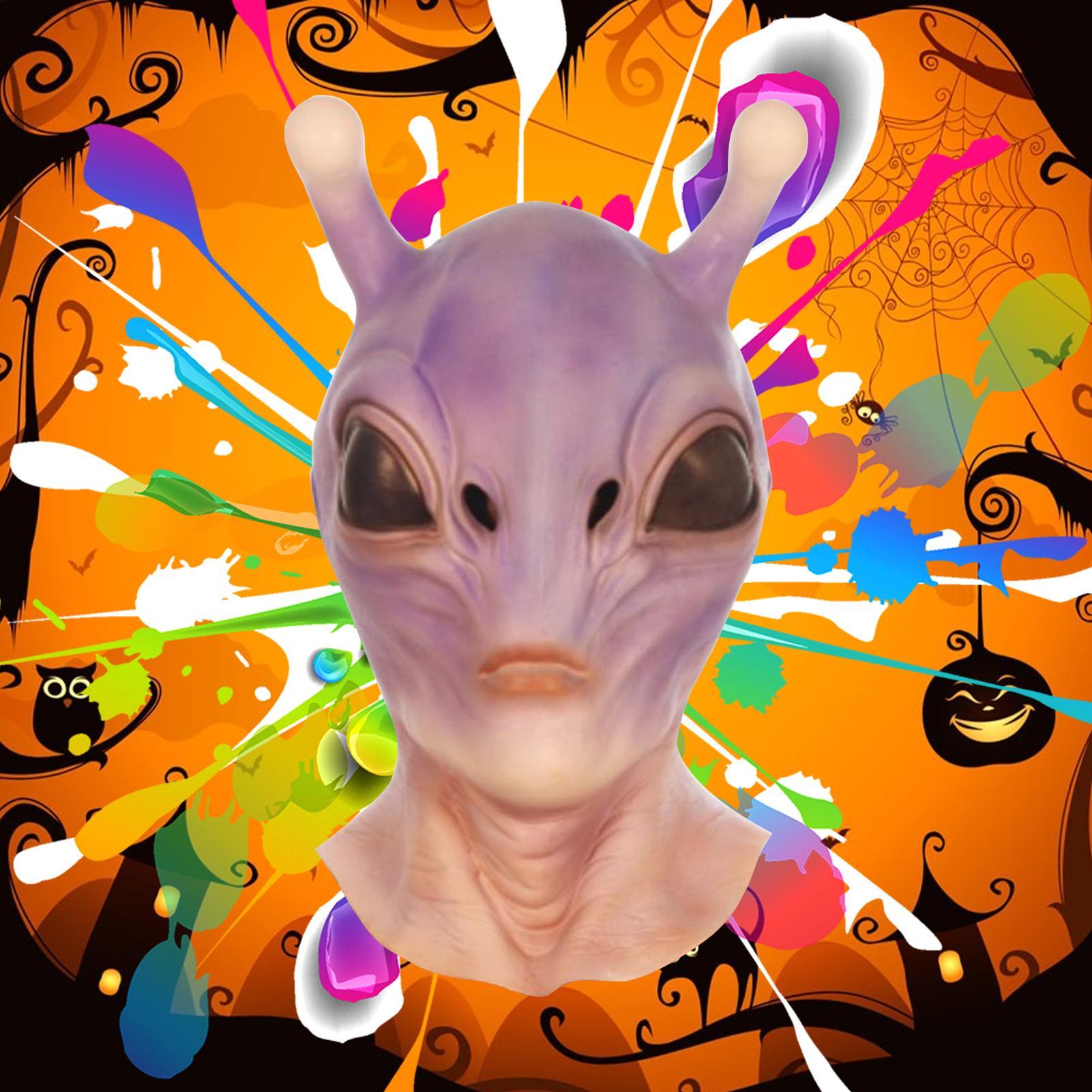 Full Head Realistic Halloween  - Latex Alien Mask Realistic ulasan dan harga